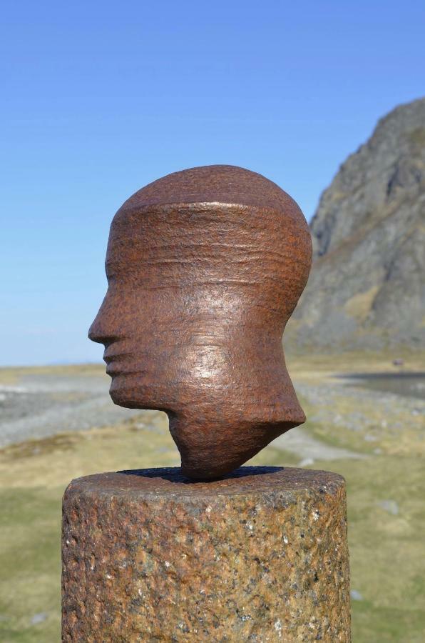Steinbakk - Vestresand Lofoten Bostad Exterior foto